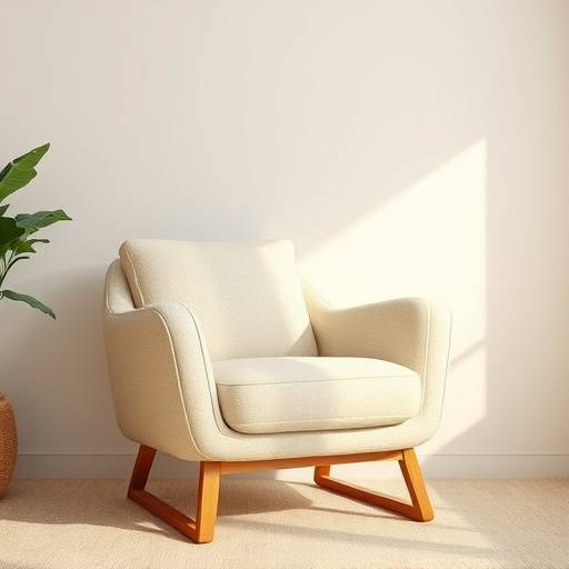 Poltrona confort√°vel com design moderno e tecido macio.
